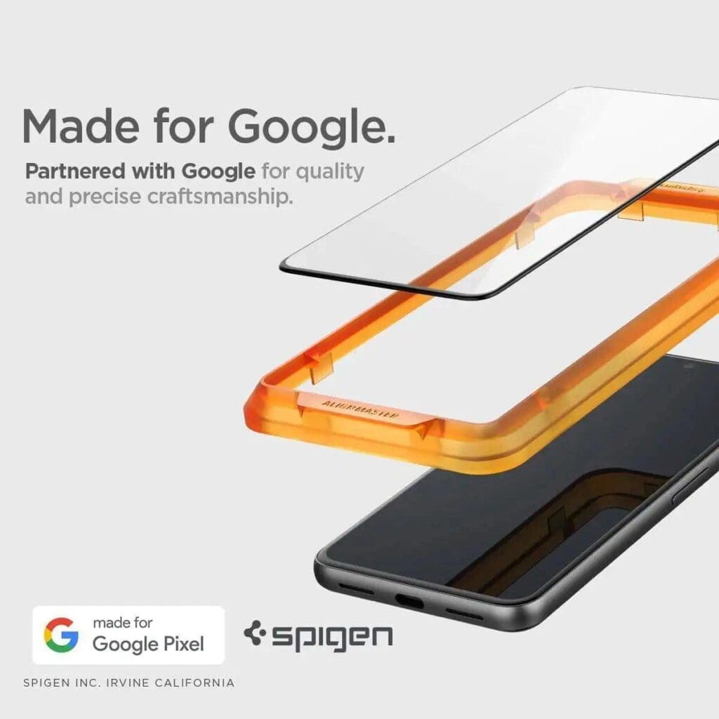 Spigen – Tempered Glass [GlasTR AlignMaster] – Google Pixel 8 Screen Protector