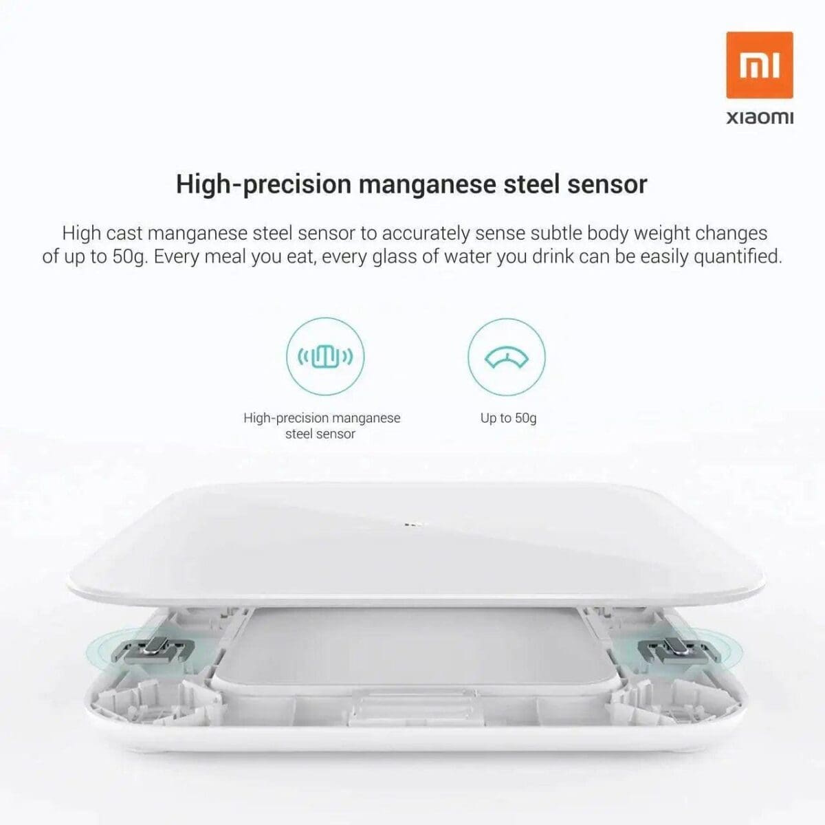 Mi Smart Scale 2 (High Accuracy Smart Scale, Body Weighing and Day-to-Day Fitness Tracking)