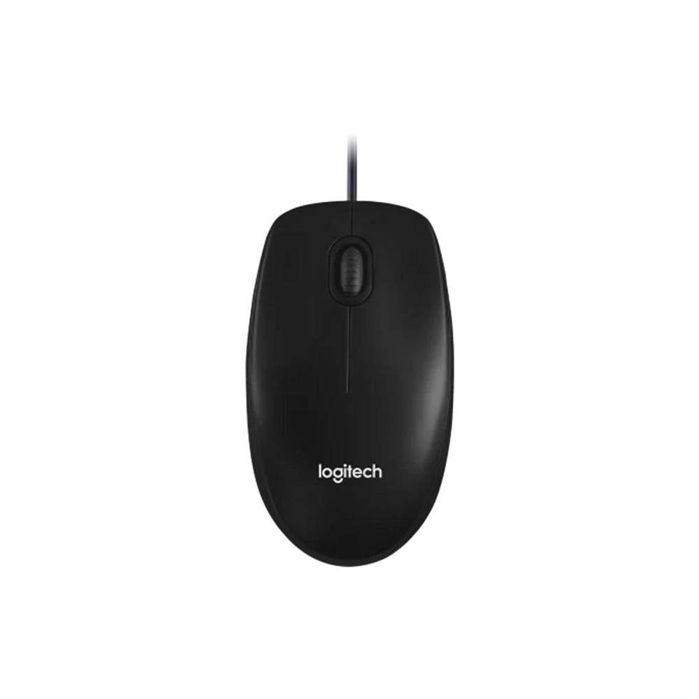 Logitech Wired Mouse USB M100  Black