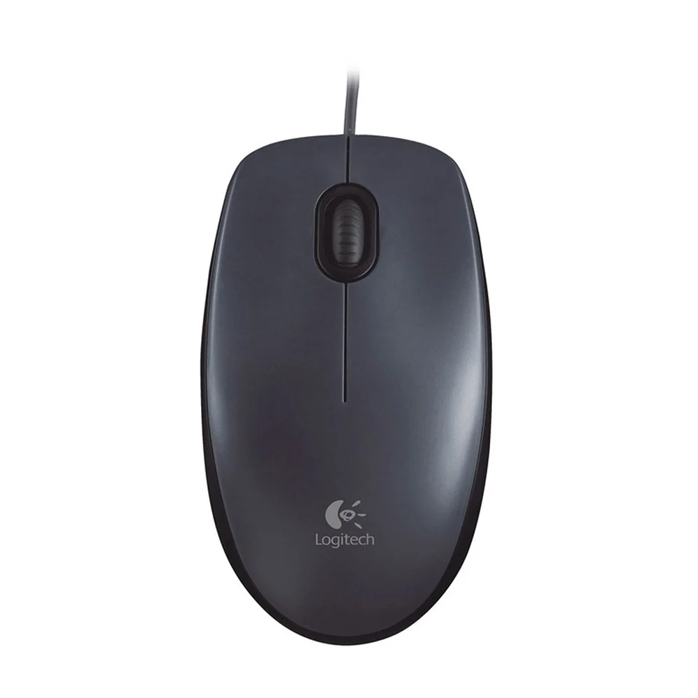 Logitech Wired Mouse USB Mouse M90 Black